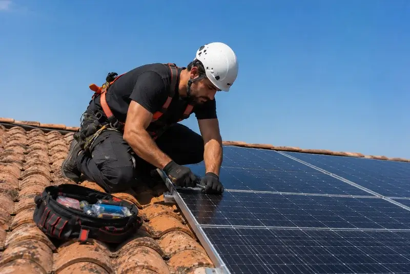 Maintenance et monitoring de panneaux solaires à Albine
